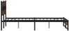 vidaXL Metallbett ohne Matratze Räuchereiche 200x200 cm 3308489 Bild 5