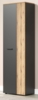 'Esteban' Garderobenschrank / Schuhschrank, Holz, grau und Eiche Evoke, 195 x 36 x 60 cm