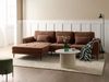 Ecksofa 3-Sitzer FLAM Bouclé Braun rechtsseitig Bild 3