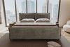 99rooms Vero Plus Familienbett Boxspringbett 260×200 cm Cordstoff POSO Cappuccino Bild 2