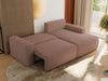 L-förmiges Ecksofa mit Armlehnen, Schlaffunktion und losen Kissen - BELLUNO - rechts - Rosa Boucle Bild 4
