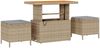 vidaXL Gartensofa-set mit Kissen 8 pcs Beige und Hellgrau 3363177 Bild 4