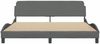 vidaXL Bettgestell "Dover" Dunkelgrau 180x200 cm Stoff 373226 Bild 4