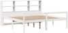 vidaXL Massivholzbett mit Regal ohne Matratze Weiß 180x200 cm Kiefer 3322023 Bild 3