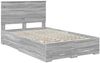 vidaXL Bettrahmen Graues Sonoma 120 x 200 cm Holzwerkstoff 3409681 Bild 4