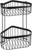WENKO CLASSIC PLUS Dusch Eckablage, Schwarz, 2 Etagen Bild 1