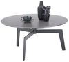 Couchtisch >BUENA VISTA< in grau, Glas-Keramik / Metall - 38x80cm (HxD) Bild 2