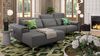 Sofanella Eckcouch BELLA Leder Wohnlandschaft Sofa in Schwarz XL: 314 x 163 Breite x 100 Tiefe Bild 3