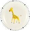 CreaTable Teller-Set Safari, Teller 21 cm, 4-tlg. (4-tlg), 4 Personen, Steinzeug, Teller Set, Tierabbildungen, Nordische Ästhetik Bild 4