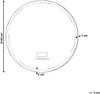 LED-Badezimmer-Spiegel TANAY 60 cm 60 cm mit Bluetooth-Lautsprecher Silber Bild 2