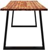 vidaXL Esstisch Baumkante 160x80x75 cm Massivholz Akazie 353290 Bild 5