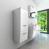 Badmöbel Set Gently 1 V2 L Weiß MDF Waschtisch 90cm mit 5W LED-Strahler Bild 3