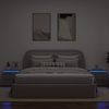vidaXL Wand-Nachttische mit LED-Leuchten 2 Stk. Betongrau 860218 Bild 5