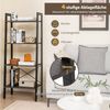 KOMFOTTEU Bücherregal Leiterregal, mit 4 Ebenen, 56 x 34 x 138 cm Bild 4