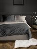 Irisette Mako-Satin Bettwäsche Set Wave-HK 8557 grau 135 x 200 cm + 1 Kissenbezug 80x80 cm Bild 2