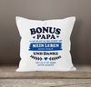 MoonWorks Dekokissen Kissen-Bezug Geschenk Bonus-Mama, Bonus Papa Geschenkidee Bild 2