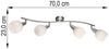 LED Deckenleuchte, Fernbedienung, Dimmbar, Spots beweglich Bild 5