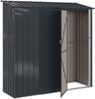 vidaXL Gartenhütten Anthrazit 203,5 x 73 x 200 cm Metall 42011301 Bild 5