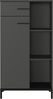 Germania Aktenschrank 2235-547 GW-Rovigo, in Graphit, Tür schließt nur 2/3 des Schranks, 64 x 120 x 34 cm (BxHxT) Bild 2
