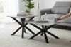 Couchtisch >Janin< (2er-Set) Steinoptik-grau / schwarz- 80x45x80 / 55x55x55 (B/H/T) Bild 3