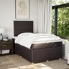 vidaXL Boxspringbett mit Matratze Dunkelbraun 120x190 cm Stoff 3294291 Bild 4