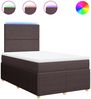 vidaXL Boxspringbett mit Matratze Dunkelbraun 120x190 cm Stoff 3294291 Bild 2