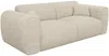 Vente-unique - POGNIA Sofa SamtStoff Beige - B 100 cm x H 73 cm x L 216 cm Bild 5