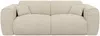 Vente-unique - POGNIA Sofa SamtStoff Beige - B 100 cm x H 73 cm x L 216 cm Bild 4