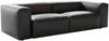 KAWOLA Sofa CELESTE 4-Sitzer Lederfaserstoff schwarz 72 x 114 x 302 cm Bild 3