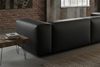 KAWOLA Sofa CELESTE 4-Sitzer Lederfaserstoff schwarz 72 x 114 x 302 cm Bild 5