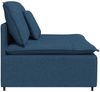 vidaXL Modulares Sofa Mittelmodul mit Kissen Blau 100 cm 4104424 Bild 4