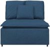 vidaXL Modulares Sofa Mittelmodul mit Kissen Blau 100 cm 4104424 Bild 3
