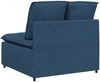 vidaXL Modulares Sofa Mittelmodul mit Kissen Blau 100 cm 4104424 Bild 5