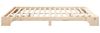 vidaXL Bettrahmen Braun 200 x 220 cm Massives Kiefernholz 872929 Bild 5