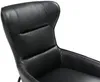 Vente-unique - DINNIA Sessel Leder Schwarz - B 95 cm x H 95 cm x L 69 cm Bild 5