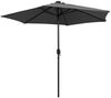 vidaXL Sonnenschirm mit LED-Beleuchtung und Alu-Mast 270 cm Anthrazit 47354 Bild 3