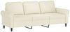 vidaXL 4-tlg. Sofagarnitur mit Kissen Creme Samt 3202188 Bild 5