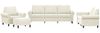 vidaXL 4-tlg. Sofagarnitur mit Kissen Creme Samt 3202188 Bild 2