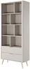 Vente-unique - ELONARIA Bookcase Holz, Platte Beige - B 38 cm x H 193,85 cm x L 88,2 cm Bild 4