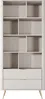 Vente-unique - ELONARIA Bookcase Holz, Platte Beige - B 38 cm x H 193,85 cm x L 88,2 cm Bild 3