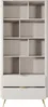 Vente-unique - ELONARIA Bookcase Holz, Platte Beige - B 38 cm x H 193,85 cm x L 88,2 cm Bild 5