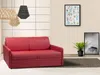 Schlafsofa 3-Sitzer CALIFE - Rot - Liegefläche: 140 cm - Matratzenhöhe: 14 cm Bild 1