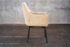 Stuhl Cali Sessel Microfaser Esszimmerstuhl creme Füße matt-schwarz 88.5 x 61 x 56 cm Bild 4