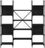 vidaXL Bücherregal Schwarz 155,5x24x166,5 cm Holzwerkstoff 838858 Bild 5