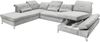 Wohnlandschaft >MELFI< Schlaffunktion, Stauraum, Bezug schlammfarbig - 350x73x245 (BxHxT) Bild 5