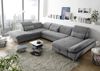 Wohnlandschaft >MELFI< Schlaffunktion, Stauraum, Bezug schlammfarbig - 350x73x245 (BxHxT) Bild 2