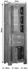 Vitrine Sheesham 60x40x180 braun lackiert METRO LIFE #106 Bild 5