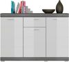 INOSIGN Kommode Siena, Breite 120 cm, 3 Türen, 1 Schubkasten, 5 Einlegeböden, 8 Fächer, Schuhkommode, Schuhschrank, Anrichte, Schrank, Sideboard Bild 3