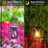 FELIXLEO LED Solarleuchte Solar Hängelampen 2 Stück Metall Laternen Garten LED IP65 Bild 2