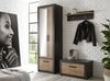Garderobenpaneel Beveren in Kastanie und Fresco grau 80 x 23 cm Bild 4